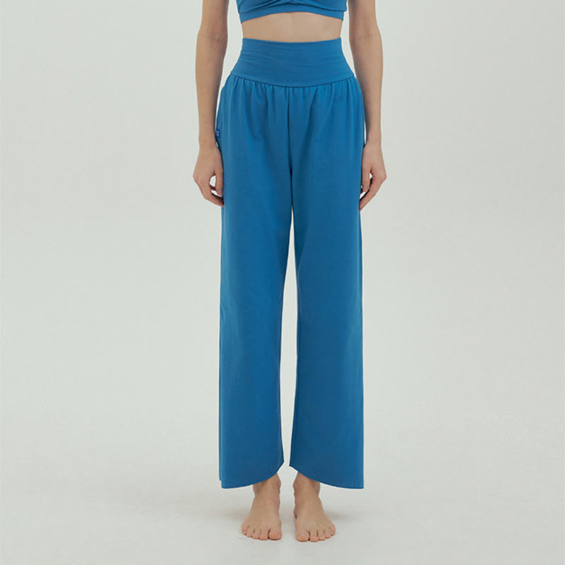 Spodnie damskie Leica z kieszeniami i luźnymi nogawkami Buddha Stones z prostymi nogawkami i wysokim stanem - AntiqueWhite - US4, UK/AU8, EU36 (L) - image 44