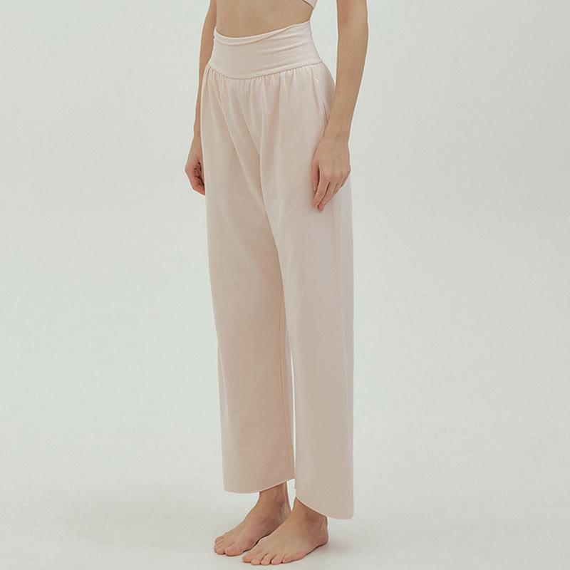 Spodnie damskie Leica z kieszeniami i luźnymi nogawkami Buddha Stones z prostymi nogawkami i wysokim stanem - image 57