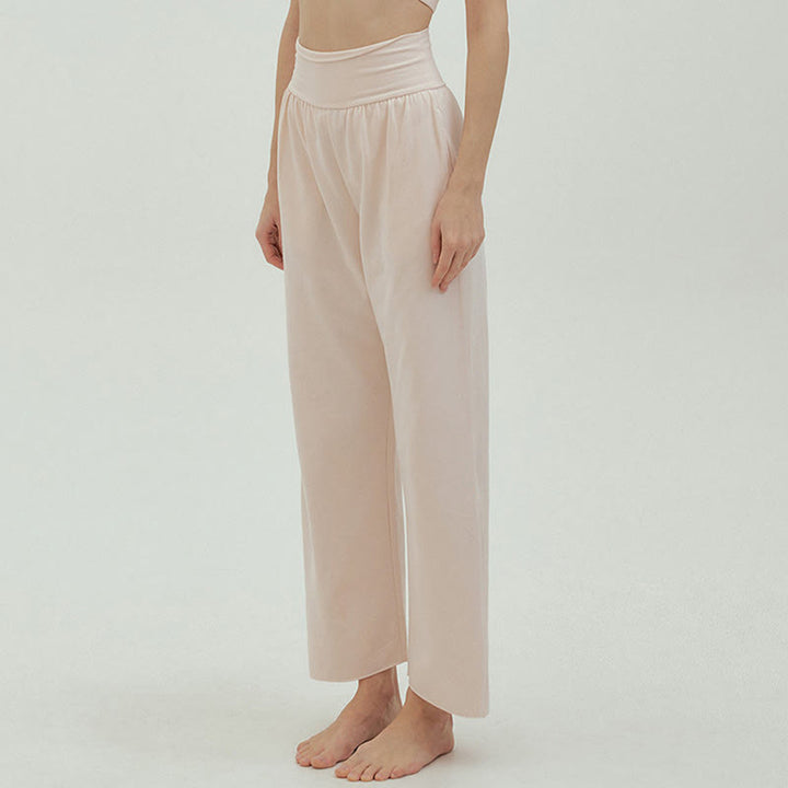 Spodnie damskie Leica z kieszeniami i luźnymi nogawkami Buddha Stones z prostymi nogawkami i wysokim stanem - image 57