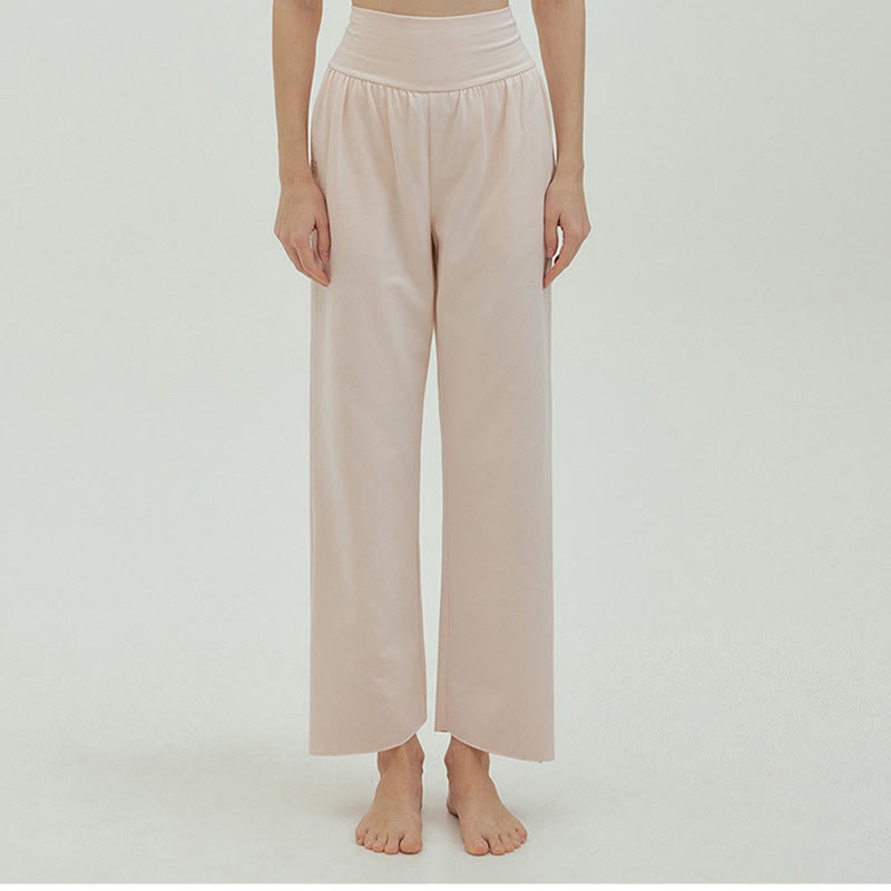 Spodnie damskie Leica z kieszeniami i luźnymi nogawkami Buddha Stones z prostymi nogawkami i wysokim stanem - image 54