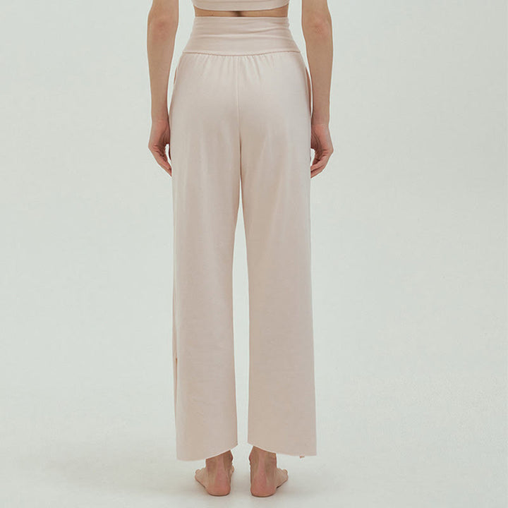 Spodnie damskie Leica z kieszeniami i luźnymi nogawkami Buddha Stones z prostymi nogawkami i wysokim stanem - image 55