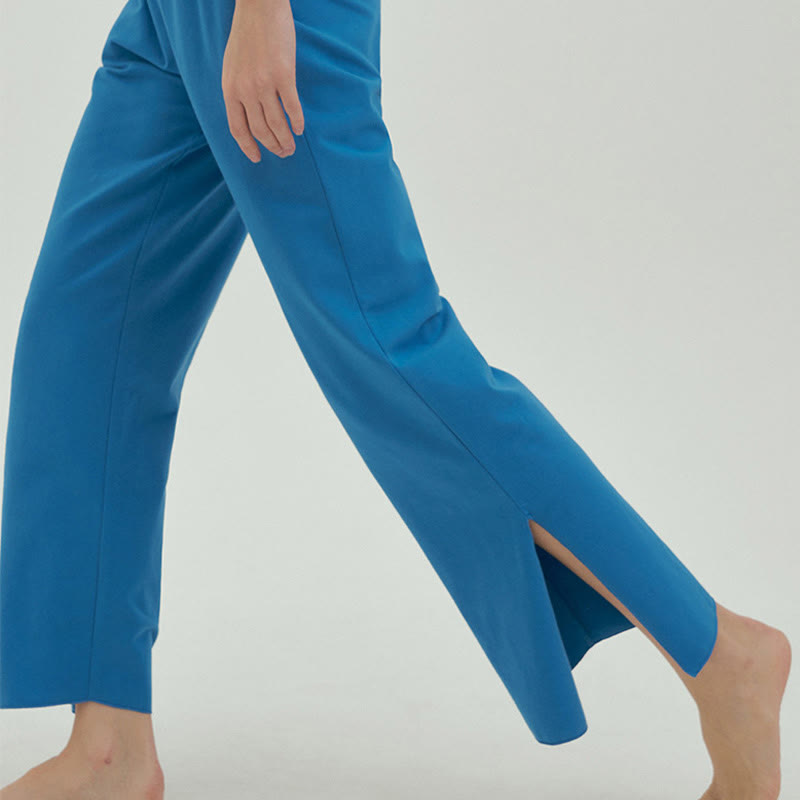 Spodnie damskie Leica z kieszeniami i luźnymi nogawkami Buddha Stones z prostymi nogawkami i wysokim stanem - image 52