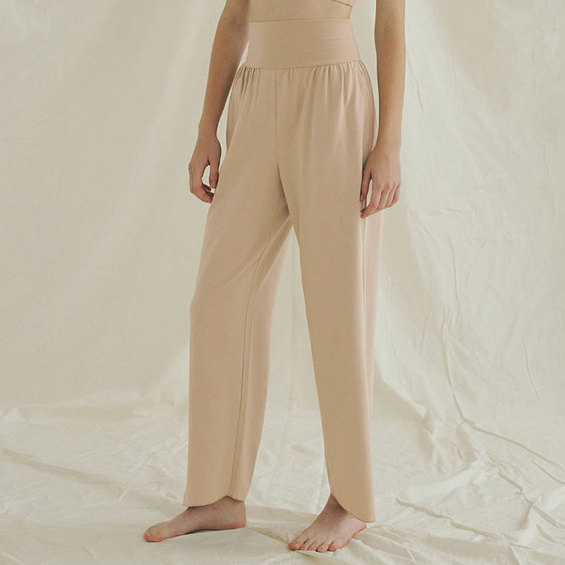 Spodnie damskie Leica z kieszeniami i luźnymi nogawkami Buddha Stones z prostymi nogawkami i wysokim stanem - image 17