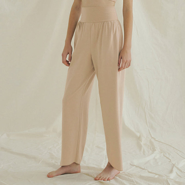 Spodnie damskie Leica z kieszeniami i luźnymi nogawkami Buddha Stones z prostymi nogawkami i wysokim stanem - image 17