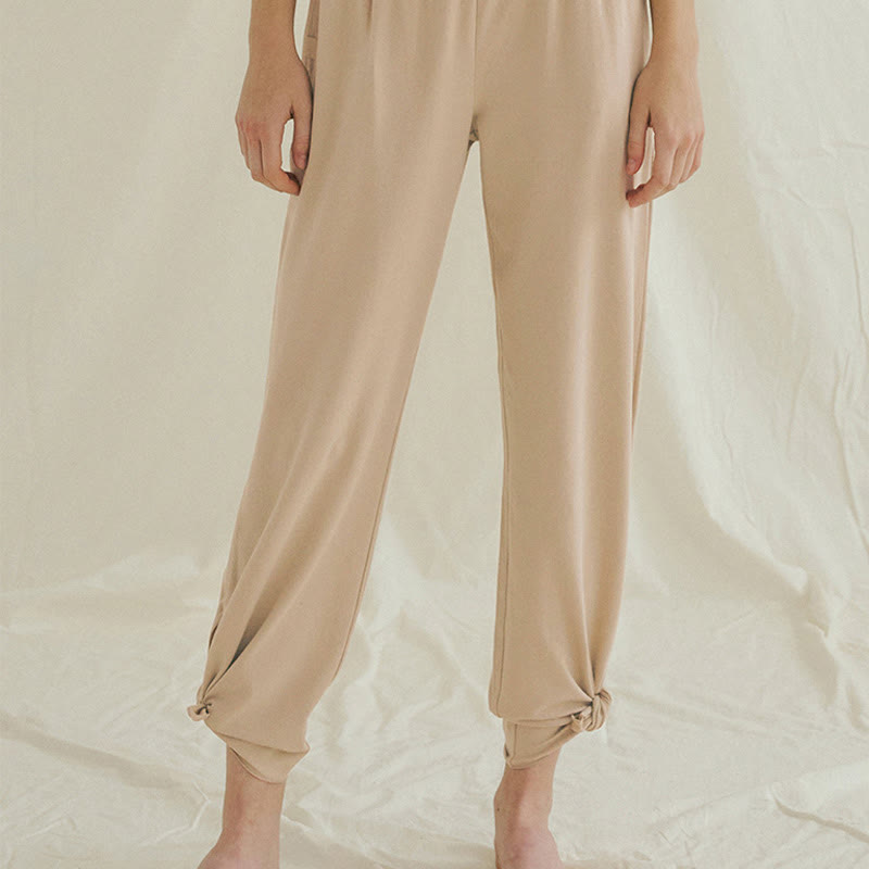 Spodnie damskie Leica z kieszeniami i luźnymi nogawkami Buddha Stones z prostymi nogawkami i wysokim stanem - image 22