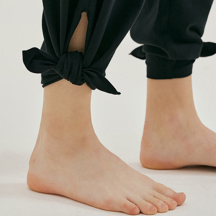 Spodnie damskie Leica z kieszeniami i luźnymi nogawkami Buddha Stones z prostymi nogawkami i wysokim stanem - image 15