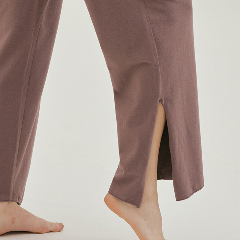 Spodnie damskie Leica z kieszeniami i luźnymi nogawkami Buddha Stones z prostymi nogawkami i wysokim stanem - image 33