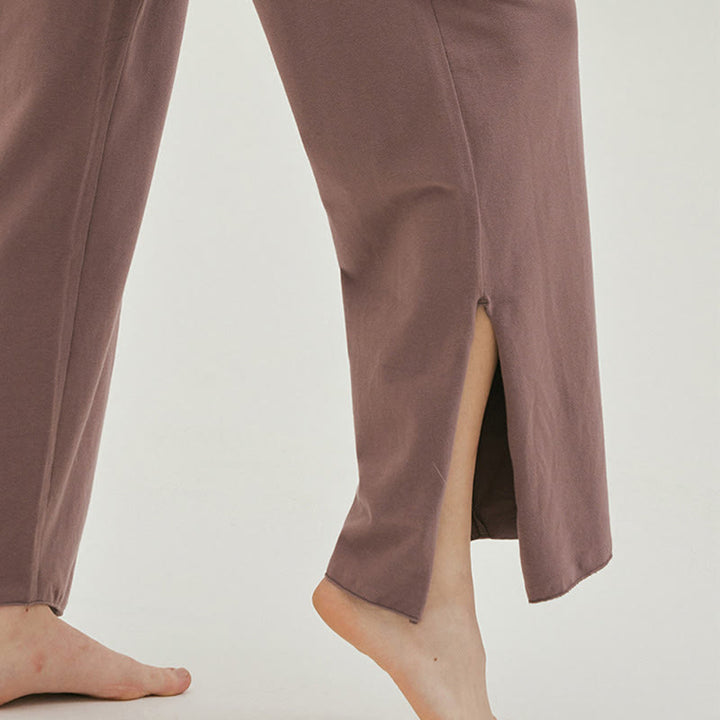 Spodnie damskie Leica z kieszeniami i luźnymi nogawkami Buddha Stones z prostymi nogawkami i wysokim stanem - image 33