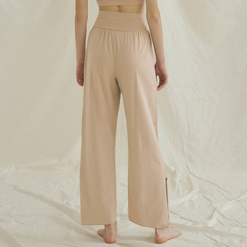 Spodnie damskie Leica z kieszeniami i luźnymi nogawkami Buddha Stones z prostymi nogawkami i wysokim stanem - image 18