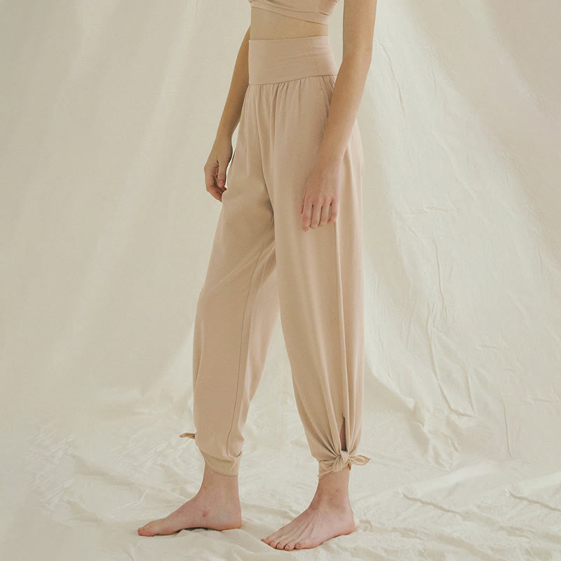 Spodnie damskie Leica z kieszeniami i luźnymi nogawkami Buddha Stones z prostymi nogawkami i wysokim stanem - image 21