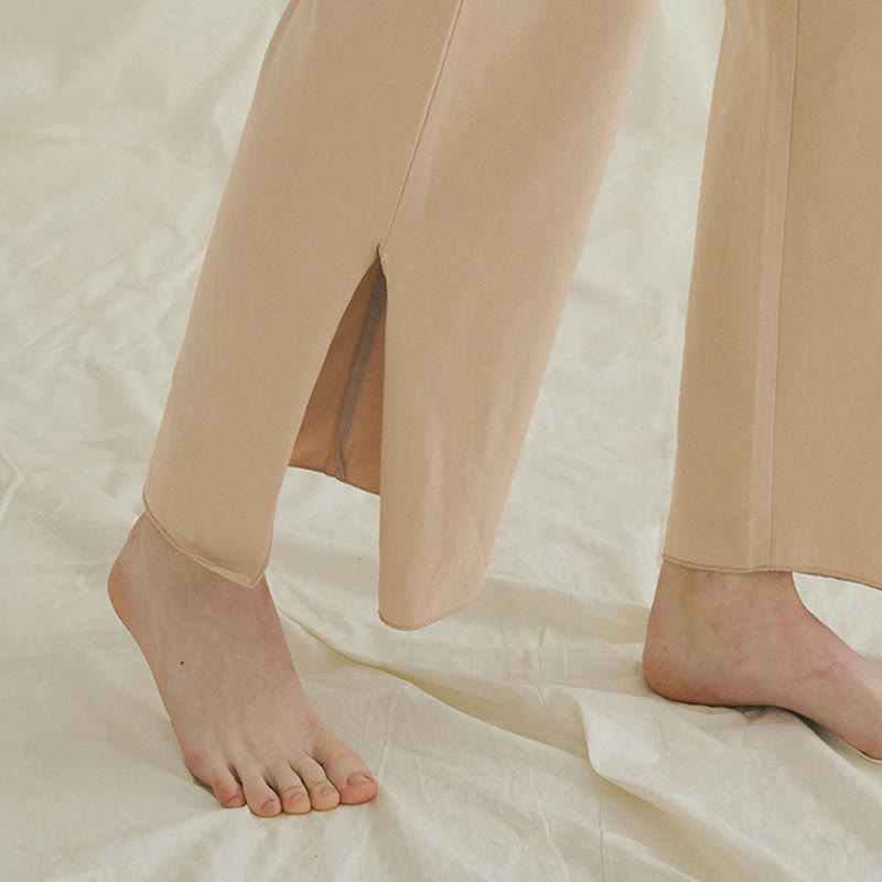 Spodnie damskie Leica z kieszeniami i luźnymi nogawkami Buddha Stones z prostymi nogawkami i wysokim stanem - image 26