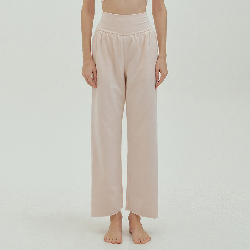 Spodnie damskie Leica z kieszeniami i luźnymi nogawkami Buddha Stones z prostymi nogawkami i wysokim stanem - image 58