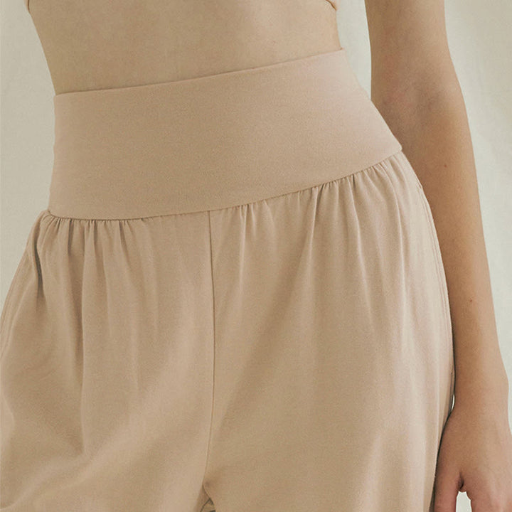 Spodnie damskie Leica z kieszeniami i luźnymi nogawkami Buddha Stones z prostymi nogawkami i wysokim stanem - image 25