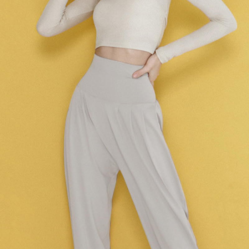 Buddha Stones Casual Plain High Waist Szybkoschnące Damskie Spodnie Leica Z Kieszeniami - image 40