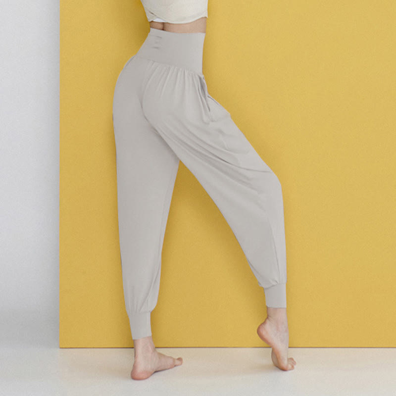 Buddha Stones Casual Plain High Waist Szybkoschnące Damskie Spodnie Leica Z Kieszeniami - image 39