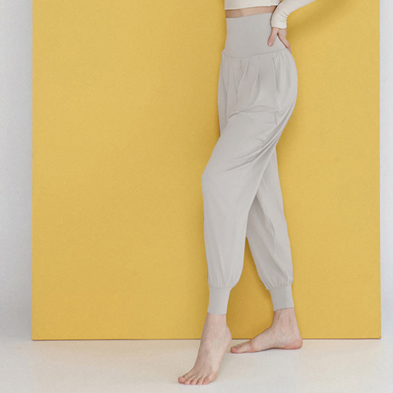 Buddha Stones Casual Plain High Waist Szybkoschnące Damskie Spodnie Leica Z Kieszeniami - image 37