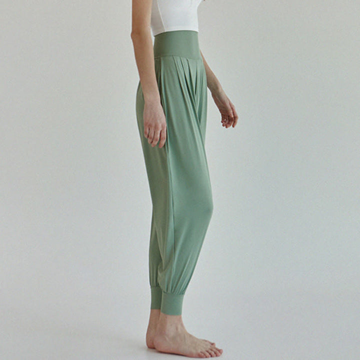 Buddha Stones Casual Plain High Waist Szybkoschnące Damskie Spodnie Leica Z Kieszeniami - image 33