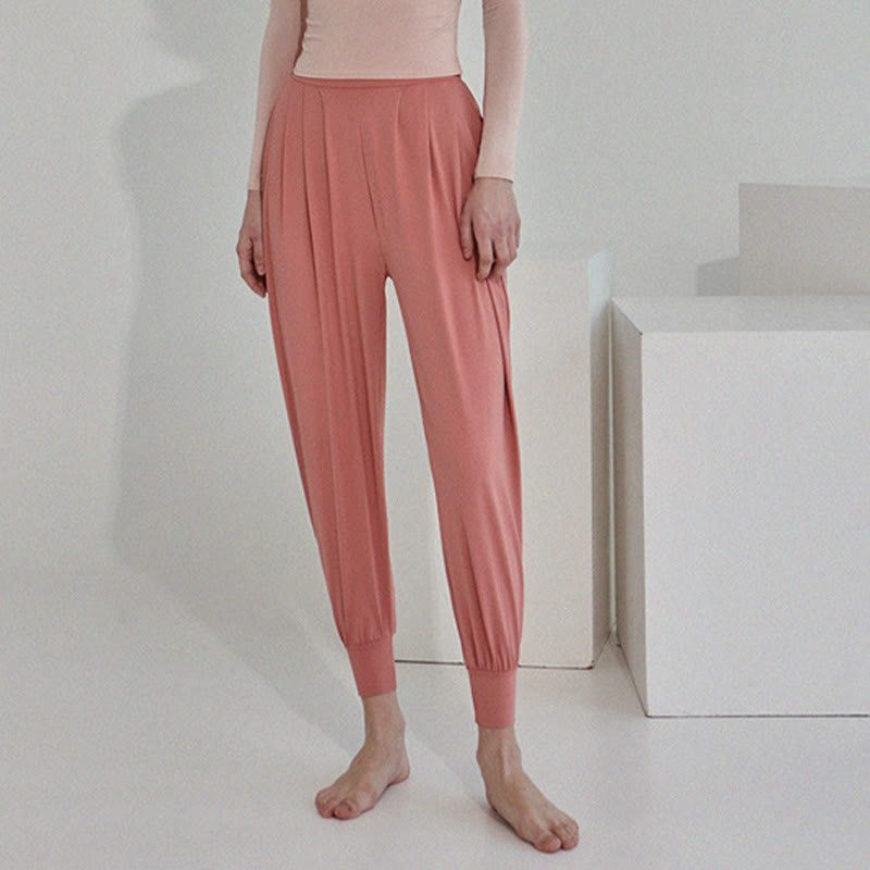 Buddha Stones Casual Plain High Waist Szybkoschnące Damskie Spodnie Leica Z Kieszeniami - image 23