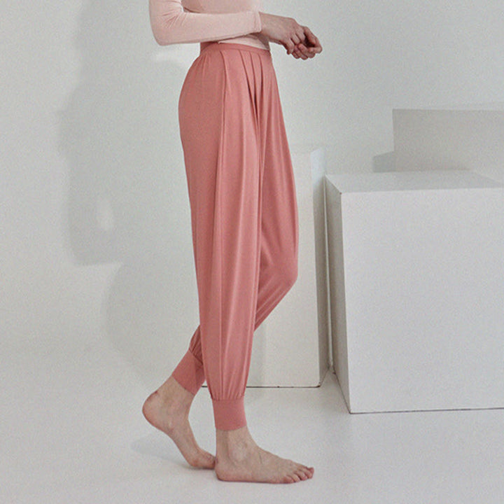 Buddha Stones Casual Plain High Waist Szybkoschnące Damskie Spodnie Leica Z Kieszeniami - image 27