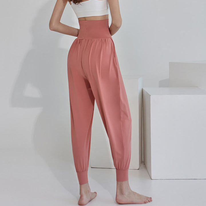 Buddha Stones Casual Plain High Waist Szybkoschnące Damskie Spodnie Leica Z Kieszeniami - image 24