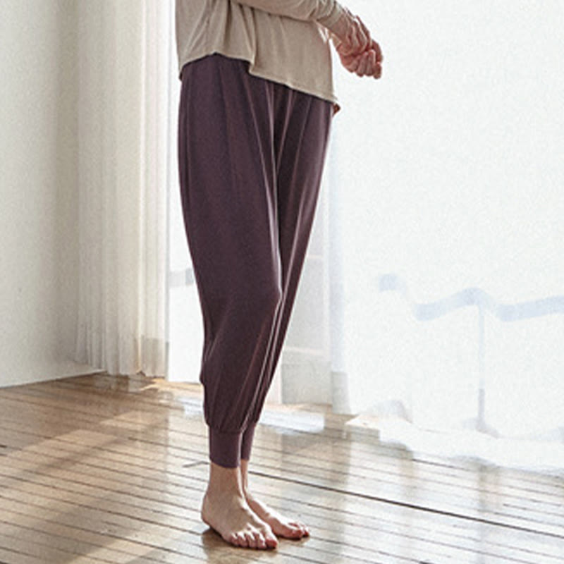 Buddha Stones Casual Plain High Waist Szybkoschnące Damskie Spodnie Leica Z Kieszeniami - image 19