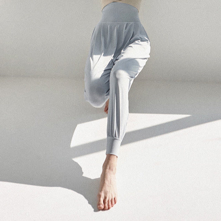 Buddha Stones Casual Plain High Waist Szybkoschnące Damskie Spodnie Leica Z Kieszeniami - image 12