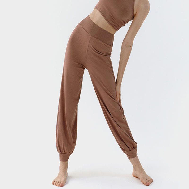 Spodnie damskie Leica z Buddha Stones, swobodne, gładkie, z wysokim stanem i szybkoschnącymi nogawkami - image 5