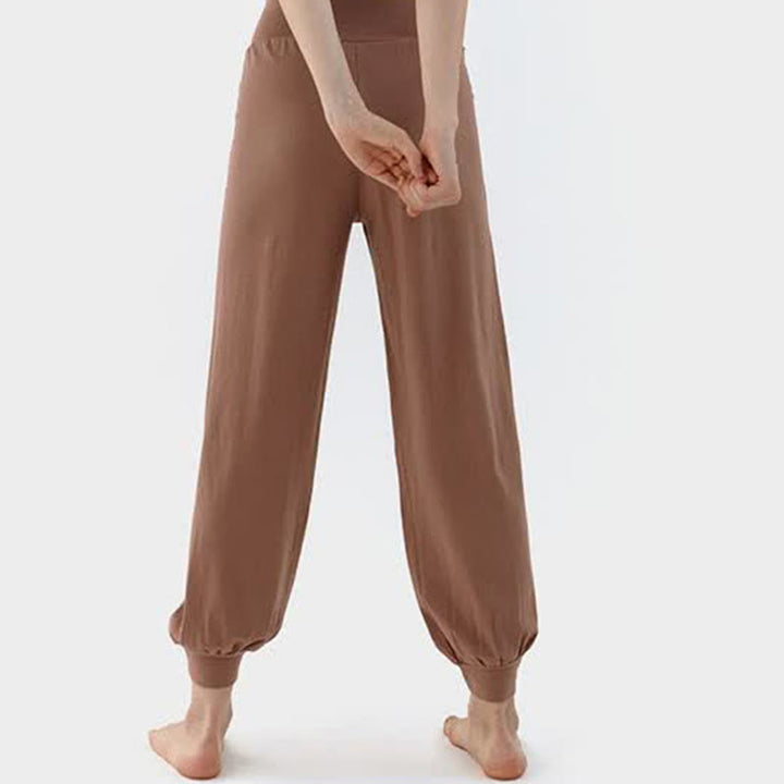 Spodnie damskie Leica z Buddha Stones, swobodne, gładkie, z wysokim stanem i szybkoschnącymi nogawkami - image 3