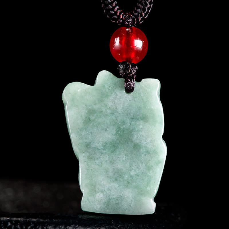 Naszyjnik z Buddha Stones z jadeitu i szczęśliwego kota, obfitość - image 4