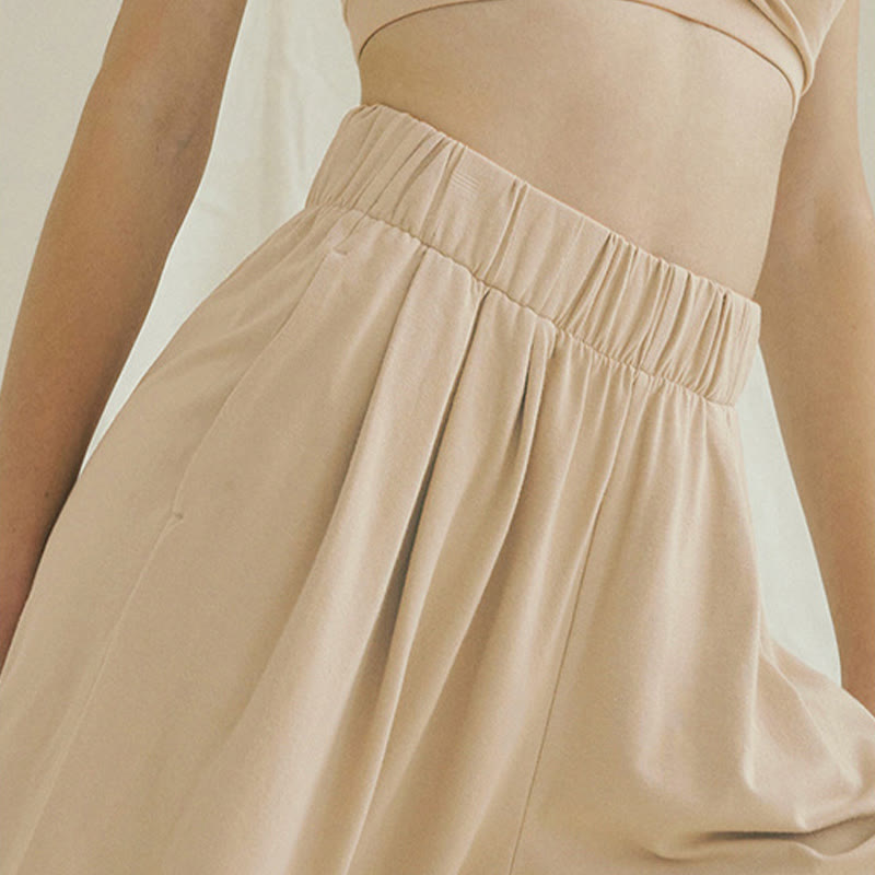 Buddha Stones Luźne Oddychające Luźne Damskie Spodnie Harem Leica Z Kieszeniami - image 4