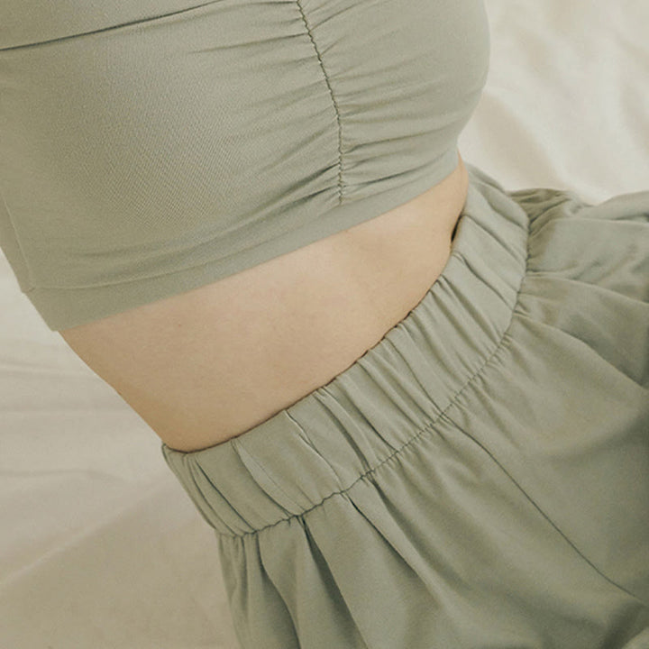 Buddha Stones Luźne Oddychające Luźne Damskie Spodnie Harem Leica Z Kieszeniami - image 18