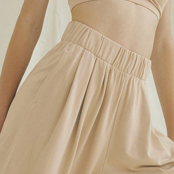 Buddha Stones Luźne Oddychające Luźne Damskie Spodnie Harem Leica Z Kieszeniami - image 4