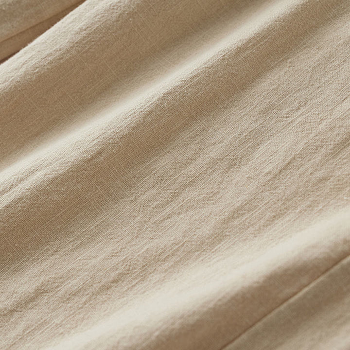 Spodnie damskie z szerokimi nogawkami Buddha Stones Casual Plain Loose Straight Leg z kieszeniami i bawełną ramia - image 27