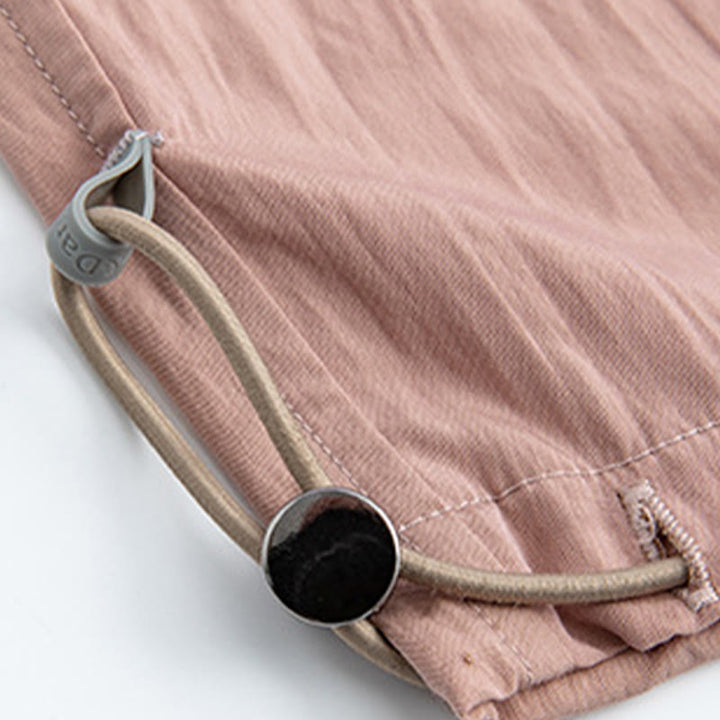 Spodnie damskie z szerokimi nogawkami i kieszeniami, z wiskozy, z szerokimi nogawkami i kieszeniami, z szerokimi nogawkami i elastycznym wsparciem brzucha, z Buddha Stones - image 15