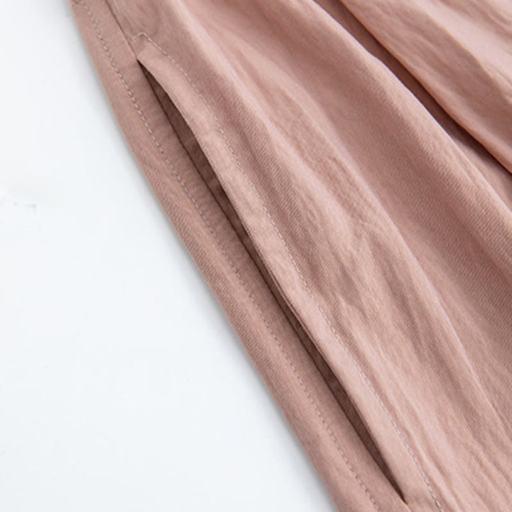 Spodnie damskie z szerokimi nogawkami i kieszeniami, z wiskozy, z szerokimi nogawkami i kieszeniami, z szerokimi nogawkami i elastycznym wsparciem brzucha, z Buddha Stones - image 14