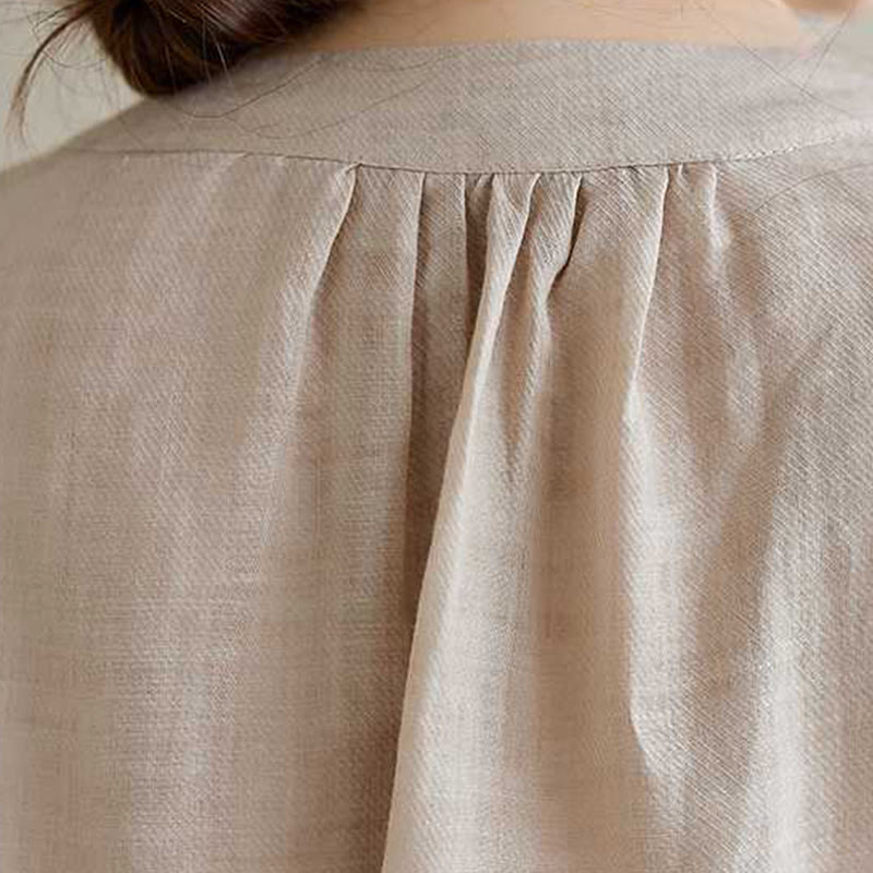 Buddha Stones 2 szt. Bawełna Haft Kwiaty Koszula Top Spodnie Medytacja Zen Tai Chi Odzież Damska Zestaw - image 22