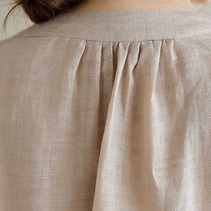 Buddha Stones 2 szt. Bawełna Haft Kwiaty Koszula Top Spodnie Medytacja Zen Tai Chi Odzież Damska Zestaw - image 22