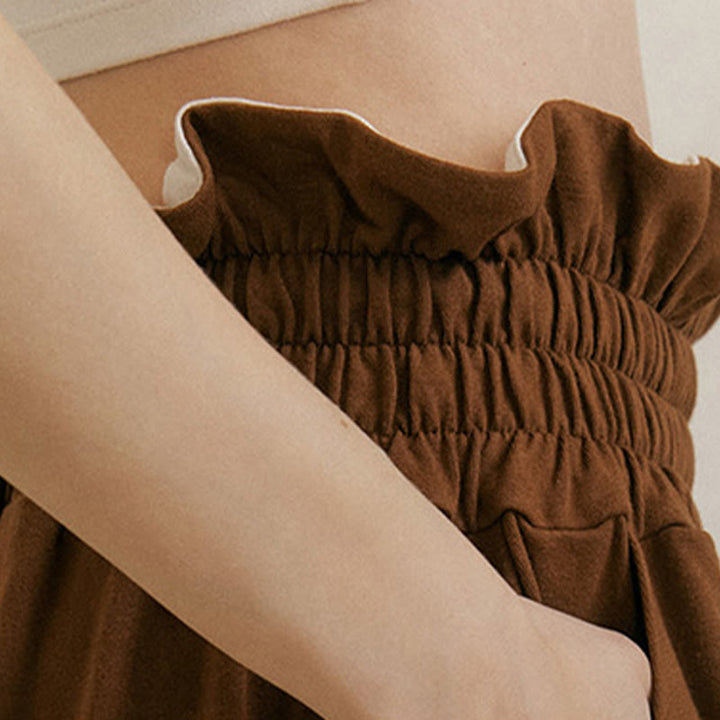 Buddha Stones Luźne Damskie Spodnie Spandex Z Kieszeniami Z Klamrą - image 8