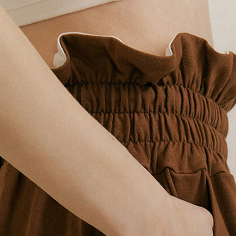 Buddha Stones Luźne Damskie Spodnie Spandex Z Kieszeniami Z Klamrą - image 9