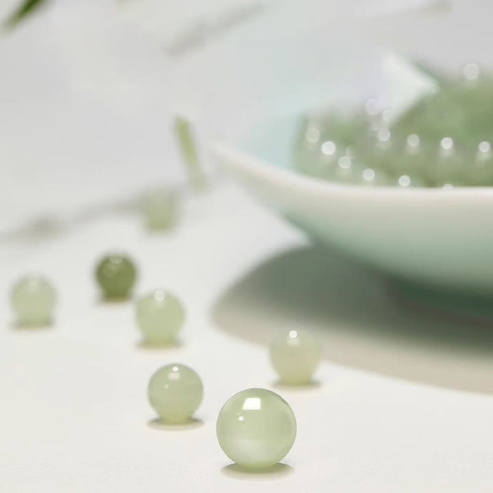 Buddha Stones Naturalny Hetian Jade Agat Królik Miedź Moneta Bransoletka Szczęścia