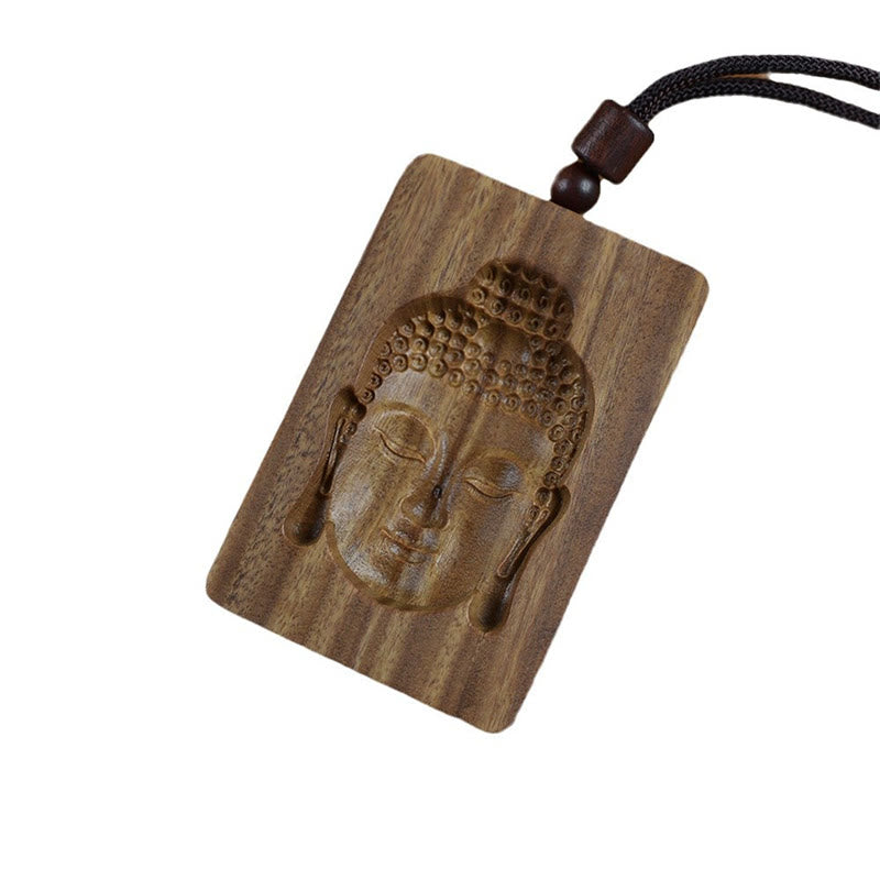 Buddha Stones Zielone Drzewo Sandałowe Symbol Buddy Pozytywny Naszyjnik Wisiorek - image 12