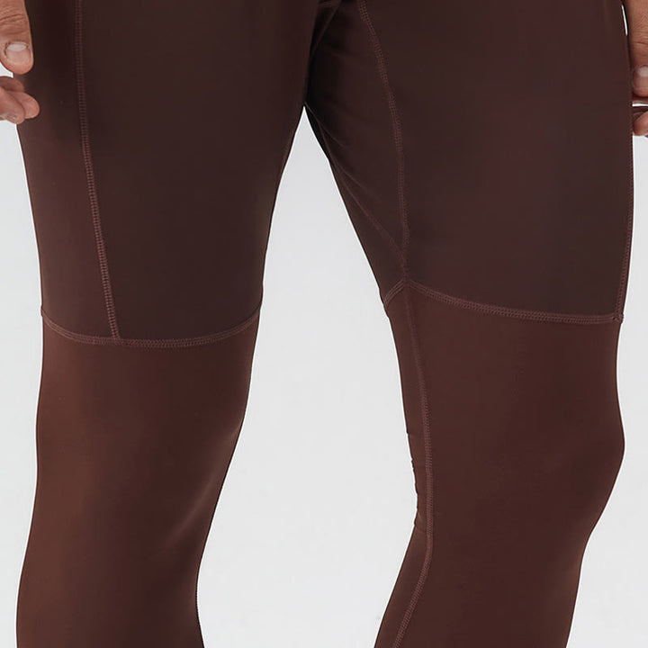 Buddha Stones Wysokie Talie Szybkoschnące Oddychające Spodnie Fitness Męskie Legginsy Z Kieszenią Na Zamek Błyskawiczny - image 9