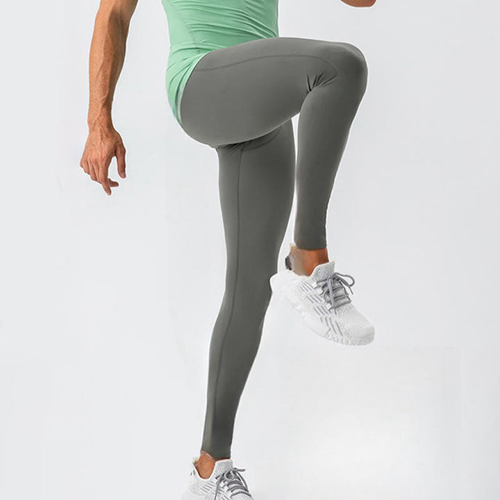 Buddha Stones Wysoki stan Elastyczne Szybkoschnące Oddychające Spodnie Sportowe Męskie Na Siłownię - image 7