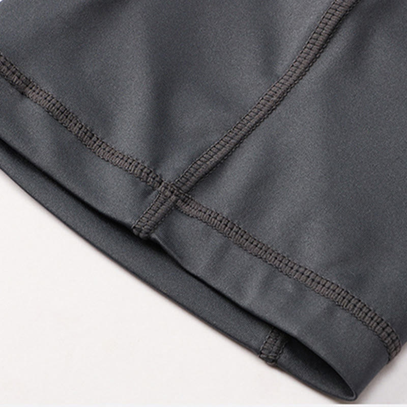 Męskie obcisłe, rozciągliwe, szybkoschnące, sportowe spodenki Buddha Stones z kieszeniami na zamek błyskawiczny - image 12