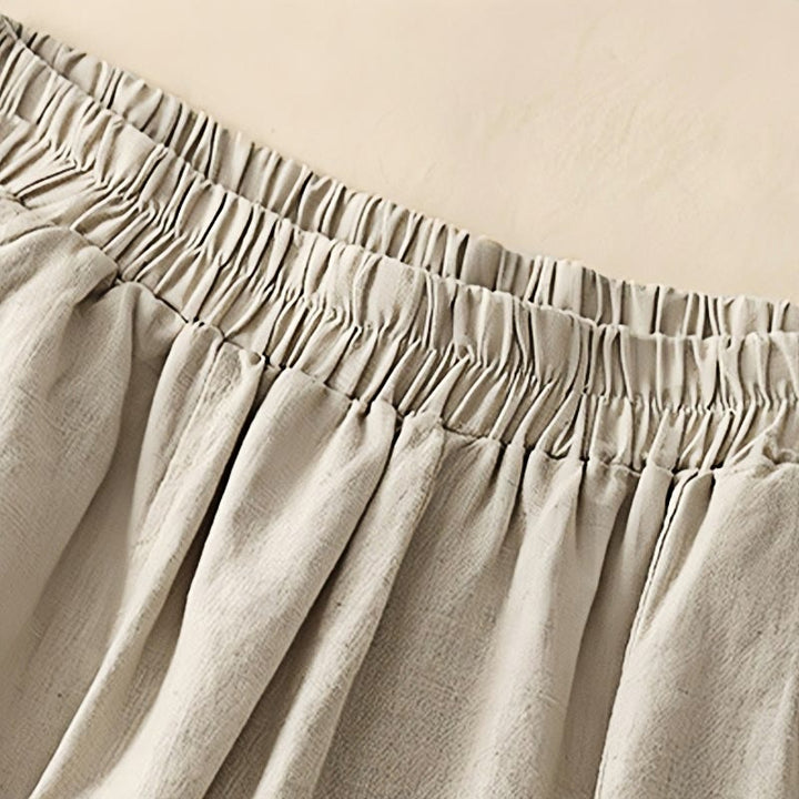 Buddha Stones Casual Haft Patchwork Tkanina 7-8 Długość Skrócone Spodnie Damskie Bawełniane Spodnie Harem Z Kieszeniami - image 14