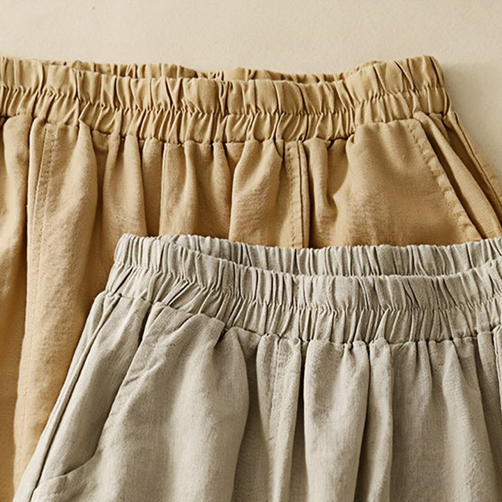 Buddha Stones Casual Haft Patchwork Tkanina 7-8 Długość Skrócone Spodnie Damskie Bawełniane Spodnie Harem Z Kieszeniami - image 18