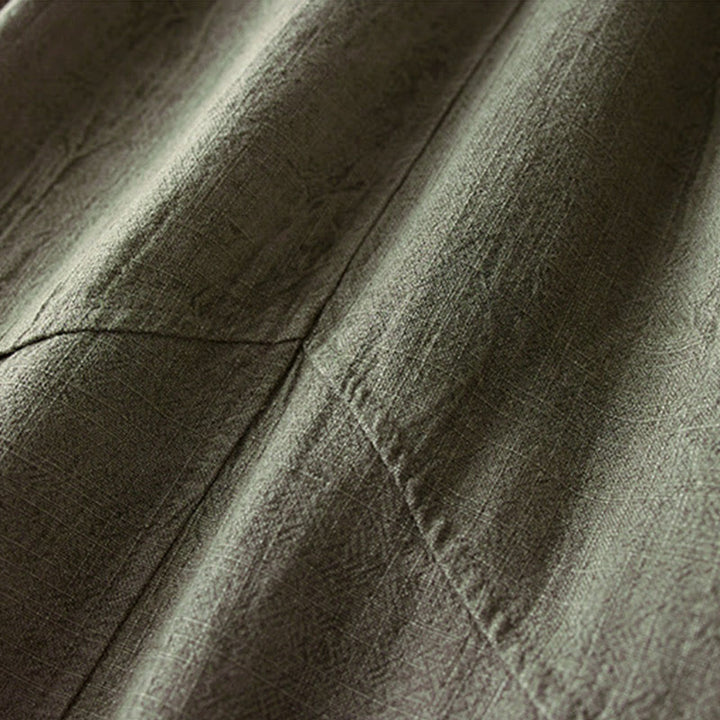 Buddha Stones Luźne Proste Nogawki Spodnie Damskie Harem Bawełniane Spodnie Z Kieszeniami Długość 7-8 - image 13