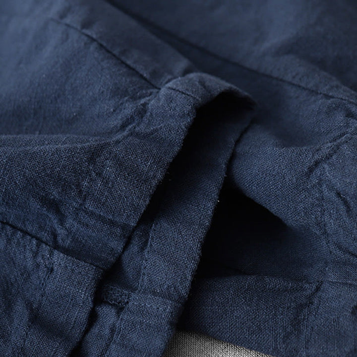 Buddha Stones Casual Plain 7-8 Długość Damskie Spodnie Harem Bawełniane Lniane Z Kieszeniami - image 19