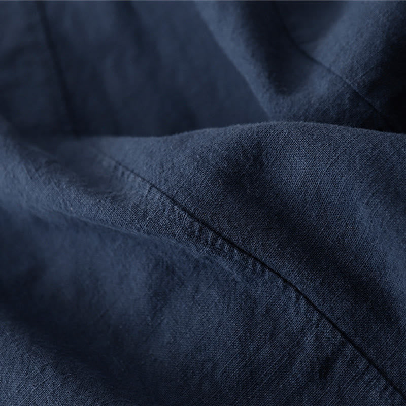 Buddha Stones Casual Plain 7-8 Długość Damskie Spodnie Harem Bawełniane Lniane Z Kieszeniami - image 20