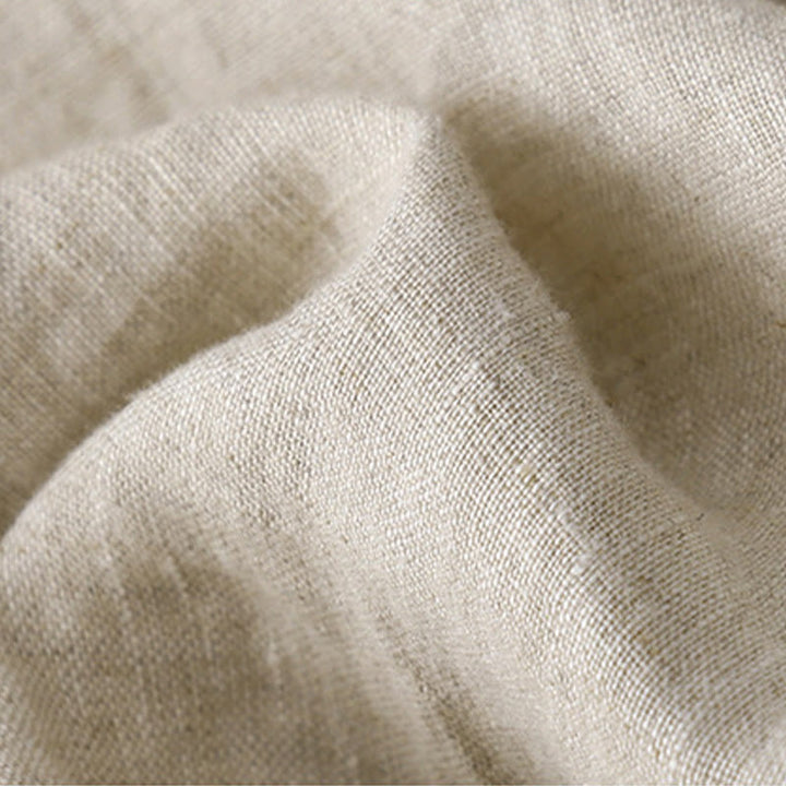 Buddha Stones Casual Haft Drzewo Ściągacz Damski Okrągły Dekolt Projekt Pół Rękaw Bawełna Len T-shirt